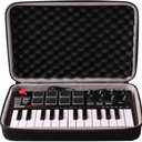 LTGEM Case Compatible with Akai Professional MPK Mini MK3 / MPK Mini Play MK3 25 Key USB MIDI Keyboard Controller, Black+Gray(Case Only)