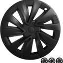 19 Inch Wheels Cover for Tesla Model Y Juniper Accessories Juniper Rim Protection Matte Black 4 PCS(Black, 19inch-Model Y Juniper 2026+), 19-inch Crossflow for Model Y Juniper 2026+