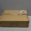 Tv Tray Table Set of 2, 8-Level Adjustable Height Couch Side Table90 Tilt Angle Adjustments C-Shaped End Table, with Phone & Tablet Slot Sofa Computer Desk for Couch, Sofa, Bed, Chair, Living Room (Brown)