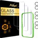 Ailun 3 Pack Screen Protector for iPhone 17 [6.3 inch] + 3 Pack Camera Lens Protector with Installation Frame,Dynamic Island Compatible,Case Friendly Tempered Glass[Not for iPhone 17 Pro/Pro Max/Air]
