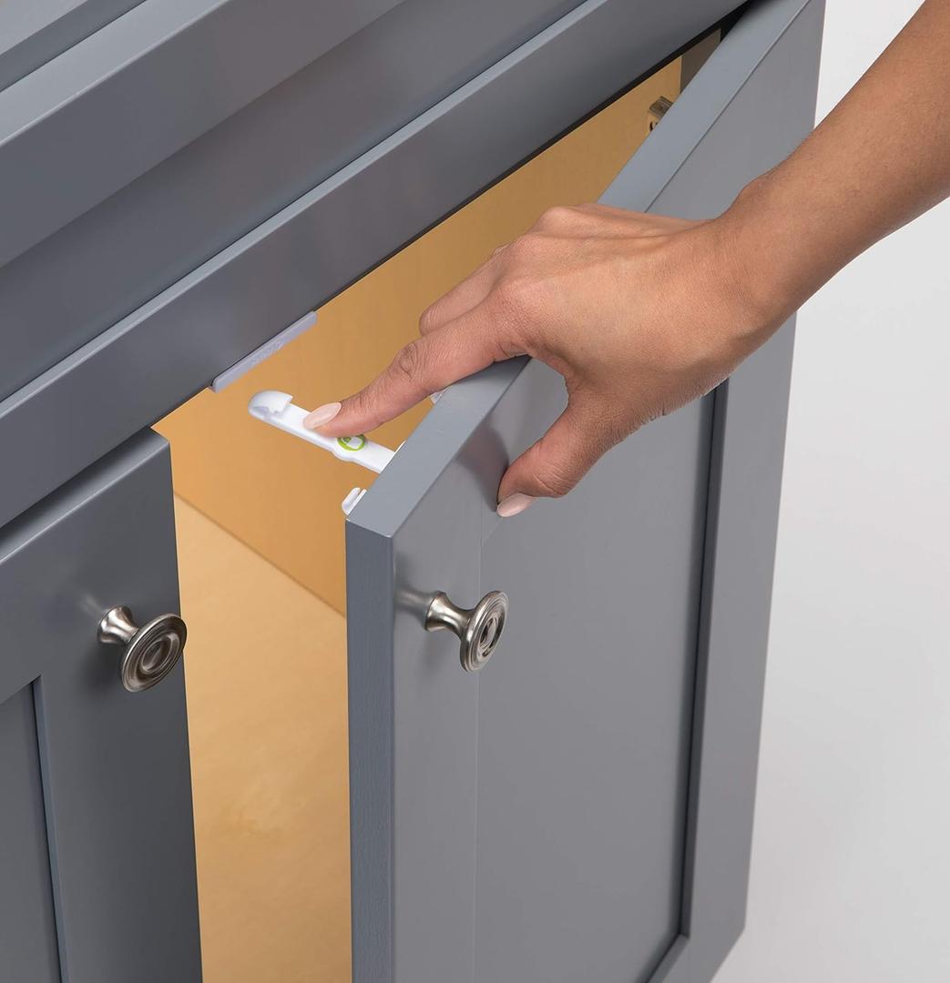 Safety 1st Adhesive Cabinet Latch, 12 Piece, One Size (12 Count (Pack of 1))