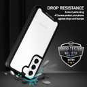 Compatible with Samsung Galaxy S22 Case, Full-Body Protection Phone Cover with Screen Protector Built-in, Touch Sensitive, Anti Scratch Upgraded Shockproof TPU Bumper Cases-Black/Clear