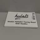 Hulats Learn to Write: Portable Wooden Alphabet Letter Tracing Sensory Pad Board - Toddler Writing Practice for Kids Age 3-5, Montessori Toys for 3+ Year Old, Letter Tracing for Kids 3-5 Writing Tools