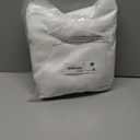 Simplebrand Ava Pure White Curtains for Bedroom 84 Inch Length 2 Panels Set, Light Filtering Window Treatment, Light Filtering Curtain Drapes, Soft Casual Rod Pocket Privacy Curtains, W40 x L84 Inch