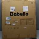 Babelio Baby Gate for Stairs, Kitchen & Doorways, No Bottom Bar| One-Handed Operation| Auto-Close| Hardware Mount (Drill Needed) Safety Dog/Pet Gate (Black - B17, 26-43" W, 28" H)