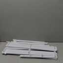 Amazon Basics Foldable Portable Laundry Rack for Air Drying Clothing, Indoor Outdoor Use - 14.5" D x 29.5" W x 41.8" H, White (14.5" D * 29.5" W * 41.8" H, White)