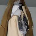 Room Divider 6FT Portable Room Dividers and Folding Privacy Screens, 88'' W Fabric Divider for Room Separation, 4 Panel Partition Room Dividers Freestanding Wall Divider Screen for Dorm Studio Office (Beige)