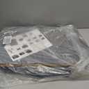 efluky Laundry Hamper with Lid, Double Laundry Hamper with 2 Removable Bags, 2 Section Laundry Basket with Bamboo Handles for Bathroom, Bedroom & Laundry Room, 140L (36.9 Gallon) Blue Grey