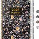 2 x Timart 2026 Planner, January 2026 - December 2026, Weekly and Monthly Planner, Hardcover 2026 Calendar Planner Book Agenda Book with Tabs, Inner Pocket For Women, Perfect for Office School Home Supplies, A5 (6.3" x 8.5")-Dark Blue