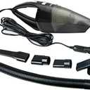 MACHSWON 12V 120W Portable Car Household Handheld Vacuum Dirt Vacuum Cleaner Wet and Dry, Black 5m Cord