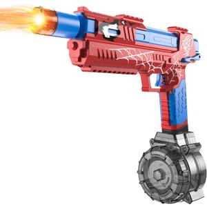 Electric Water Gun for Adults Kids, Automatic Squirt Gun with a Long Range of up to 26 Ft, LED Light Large Capacity IP7 Waterproof Fully Auto Water Gun(Red