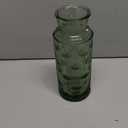 Mouthwash Dispenser for Bathroom, 21.6Oz Vintage Glass Water Carafe Set with 6Oz Tumbler Lid, Bedside Carafe for Guest Rooms, Office Nightstand, and Home Dcor-Green