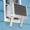 Ivation Air Conditioner Support Bracket, No Tools or Drilling Required - Easy to Install Window AC Mount - Heavy Duty Steel, Holds Up to 200lbs - Fits Single Or Double Hung Windows 19.25H by 17.25L