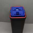 JOYMOOP Mop and Bucket with Wringer Set, Hands Free Flat Floor Mop and Bucket, with 6 Washable Microfiber Pads, Wet and Dry Use, Floor Cleaning System - Black+Red+Slate Blue