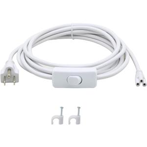 SinLoon 11FT US Plug Power Cords with On/Off Switch - 3-Core LED Integrated Lights Connector Power Cable for LED T5 T8 Light Tube Fixture Extension Cable (3.4m US SW)