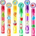 Fishing Party Favors for Kids - 24PCS Fish-Themed Mini Bubble Wands, Great for Birthday Supplies, Piata Fillers, Goodie Bags & Classroom Rewards