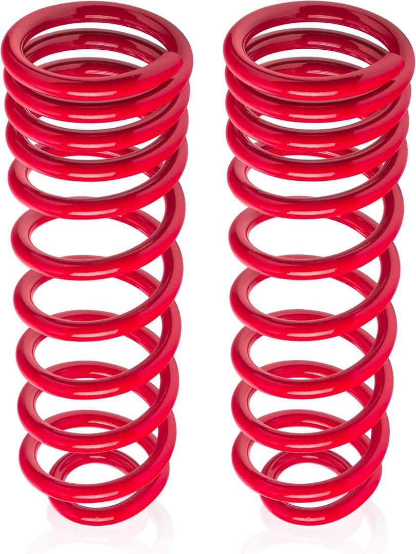 929-921 2.5"-3.5" Lift Rear Heavy Duty Coil Springs for Ram 1500 2019-2025 2WD 4WD, Provide 70% Extra Load (Additional 1200 lbs),Red