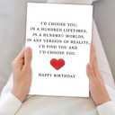 3 x Funny Birthday Card for Husband Wife Boyfriend Girlfriend, Sweet Birthday Cards Gifts for Men Women Him Her