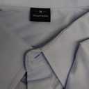 JEMITOP Men's Stretch Slim Fit Dress Shirts Formal Wedding Prom Business Long Sleeve Button Down Shirt with Pocket (Medium, Blue)