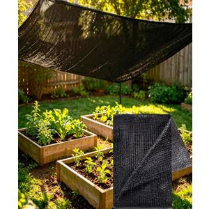 e.share 70% Sun Shade Cloth, Frost Guard & Windbreak Garden Net, 10x50 FT