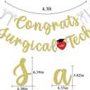 Congrats Surgical Tech Banner, Surgical Technologist Graduate Banner, Class of 2025 Surgical Nurse Grad, Graduation Decor for Surgical Technologist, Pre-strung