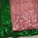 Sequin Green and Pink Arch Backdrop Cover Set of 2 Witch Themed Party Decorations Backdrop Stand Cover 6ft, 7.2ft for Witch and Princess Musical Theatre Birthday Party Supplies