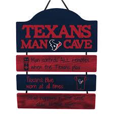 Houston Texans Mancave Sign FOCO Visit  NFL Team Logo Man Cave Hanging Wall Sign (One Size)