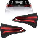 Rear Inner Tail Lights Assembly Replacement for Toyota RAV4 2016-2018 Driver and Passenger Side Brake Tail Lamps TO2802133 TO2803133