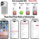 GUERNICA for iPhone 16 Plus (6.7") Wallet Case with Card Holder, RFID Blocking for Women Men, Kickstand Shockproof Phone Case for Apple 16 Plus, A - Silver White