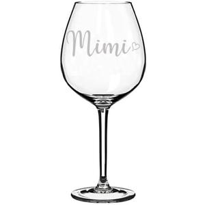 MIP Brand Glass Goblet Mimi With Heart (20 oz Jumbo)