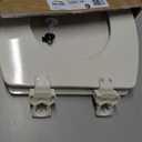 Bemis 1500EC Durable Wood Toilet Seat with Easy Clean Hinges, Made in USA, Elongated, Biscuit