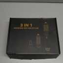 3 in 1 Rotating Hair Dryer Brush Spinning with Detachable Brush(2" & 1.5"),Negative Ionic Brush Blow Dryer 100-120V,3 Heats and 2 Speeds Rotating Hot Air Brush for Curling,Straight,Drying