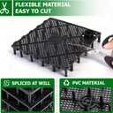 Sieral Under Gravel Aquarium Filter for 20-29 Gallon Tanks, 10 Pcs 5.7'' x 5.7'' Plates, Under Gravel System for Clean Water, with 2 Uplift Tube and 1 Filter Cotton, for Fish Tank Fresh and Saltwater
