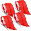 XunYee 2 Roll 7 ft x 3 Inches Red Containment Zipper for Dust Barriers with Double Side Self Adhesive Instant Door Zipper for Greenhouse Dust Barriers Tent