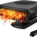 Car Heater 12V 200W - Portable Auto Vehicle Heater Defroster Windshield Defogger Automobile Windscreen Heaters for Cars with Fast Heating & Cooling Fan Window Defroster with Cigarette Lighter Plug