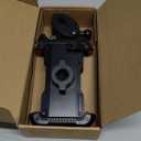 Lamicall Motorcycle Phone Mount, Bike Phone Holder - Upgrade Quick Install Handlebar Clip for Bicycle Scooter, Cell Phone Clamp for iPhone Air, 17 16 15 Pro Max, Galaxy, 4.7-6.8" Phones, Orange