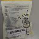 Lucrum for Toyota Camry Key Fob Cover and Leather Keychain - TPU Key Case for Toyota Corolla, RAV4, Avalon, Prius, C-HR - 2019-2024 Keyfob Cover Compatible with HYQ14FBE - Black and Gold