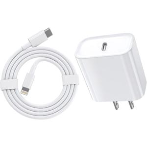 iPhone Fast Charger, 20W[Apple MFi Certified] USB Type C Fast Charging Block Power Delivery Lightning Charger with 3.3ft Lightning Cable for iPhone 13 Pro Max Mini 12 Pro 11 XS X XR (White)
