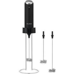 Flendy Rechargeable Milk Frother Handheld, Coffee Frother Handheld with USB-C Charging Stand, Electric Drink Mixer Handheld, Mini Electric Whisk Frother for Coffee, Matcha, etc