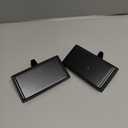 Festanlee 2 Pcs Christmas Stocking Holders Ornament Hooks Mantel Weighted Stocking Hangers Metal Hanging Hooks Heavy Duty Stocking Holders Bases for Mantel Fireplace Party Decoration (Black, 2)