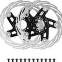 2Pcs 160mm Floating Bike Disc Brake Rotor with 6 * 2 Bolts, Carbon Fiber Bicycle Disc Brakes Rotors for Road Bike/Mountain Bike MTB/Ebike/BMX