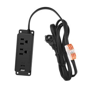 Gun Safe Power Outlet Kit, Gun Safe Accessory Electrical Outlet with USB C Port. Hidden Drawer Outlet Accessories for Interior Dehumidifiers and Lights (10FT)