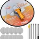 Drywall Pole Sander with Extension Pole, 360 Rotation Wall Sander with 10 PCS Sanding Sheets (80/100/120/180/240Grit), Pole Sanding Tool for Painted Walls and Ceilings