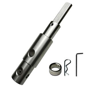 Neeki Two Stage Auger Adapter, Ice Auger Drill Adapter, for 1/2 Inch Hand Drills, for 3/4 and 7/8 Inner Diameter Augers, for Digging Holes, Garden Planting, etc