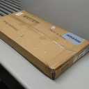 Portable Rolling Desk on Wheels Adjustable Height Desks for Small Spaces, 32" Computer Desk Drafting Tables with Storage Shelves for Home Office Rustic