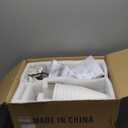 Dining Room Chandeliers Light - Modern Brushed Nickel Chandelier, 8-Light Metal Farmhouse Dining Room Light Fixture, E26 Hanging Pendent Lighting for Kitchen, Living Room, Foyer, Entrance