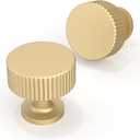 10 Pack Brushed Gold Cabinet Knobs Single Hole Cabinet Pulls Round Kitchen Cabinet Knobs Drawer Knobs