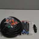 Drip Irrigation System for Watering Garden: 65FT 360 Hydroponic Misting Device Kit with Quick Connector Hose Barbed Accessories for Potted Plants Outdoor Indoor Greenhouse Raised Beds (70FT)
