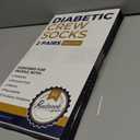 Pembrook Premium Diabetic Compression Crew Socks for Women - Running Socks, Short Compression Socks for Women - 2 Pairs (Large)