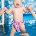 Water Gear Reusable Baby Swim Diaper - Soft and Designed to Keep Your Baby Comfortable - Eco-Friendly - Great to Wear When Learning How to Swim - Pink -Medium - 18-22 lb